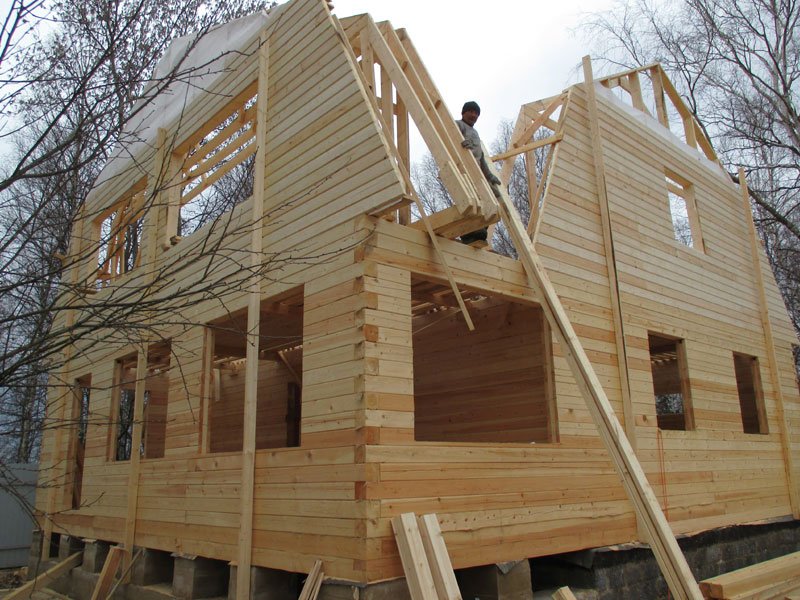 Строительство домов из бруса камерной сушки