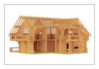 Конструкция деревянного дома